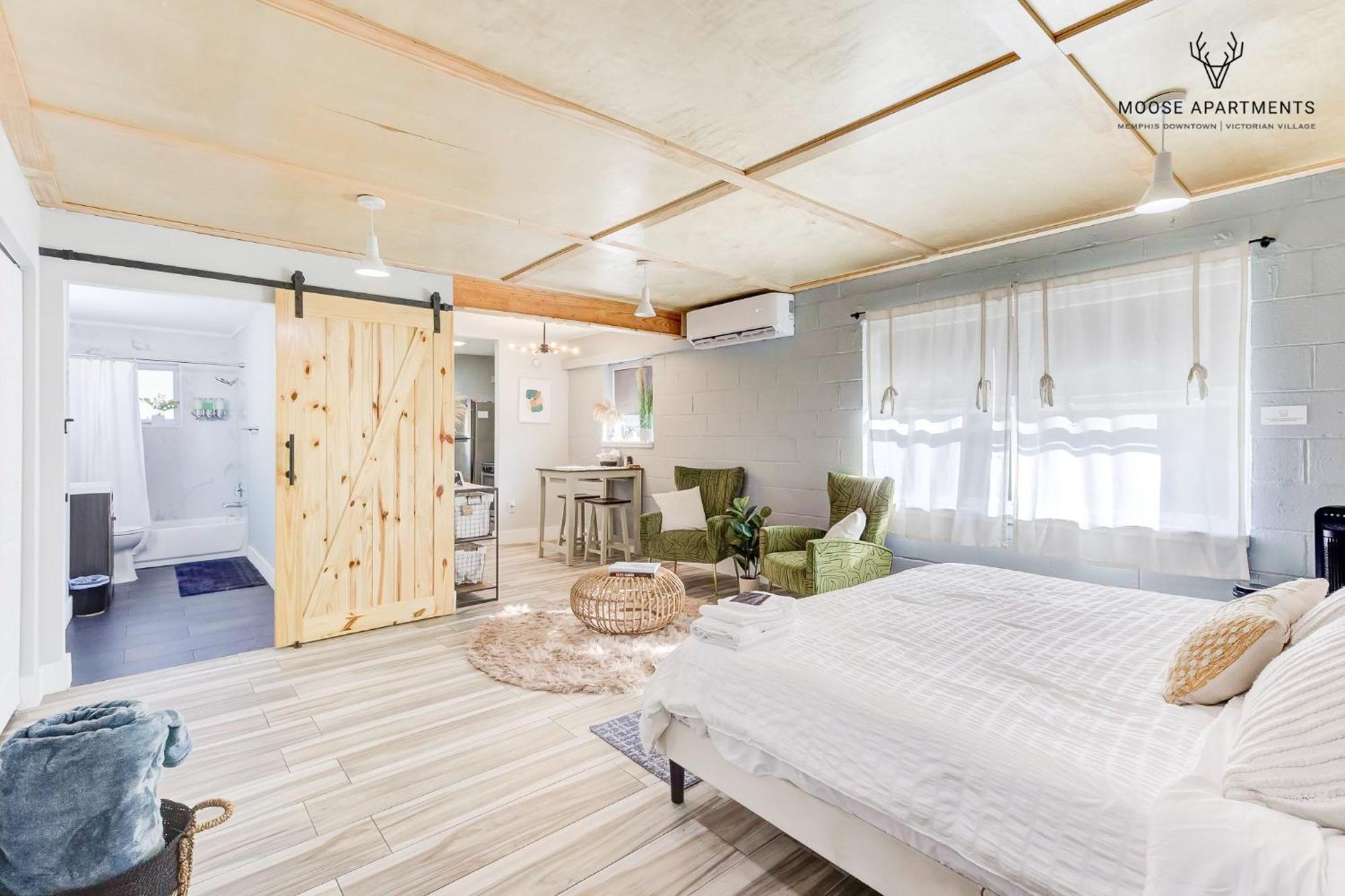 The Moose #6 - Modern Luxe Studio With Free Parking & King Bed เมมฟิส ภายนอก รูปภาพ