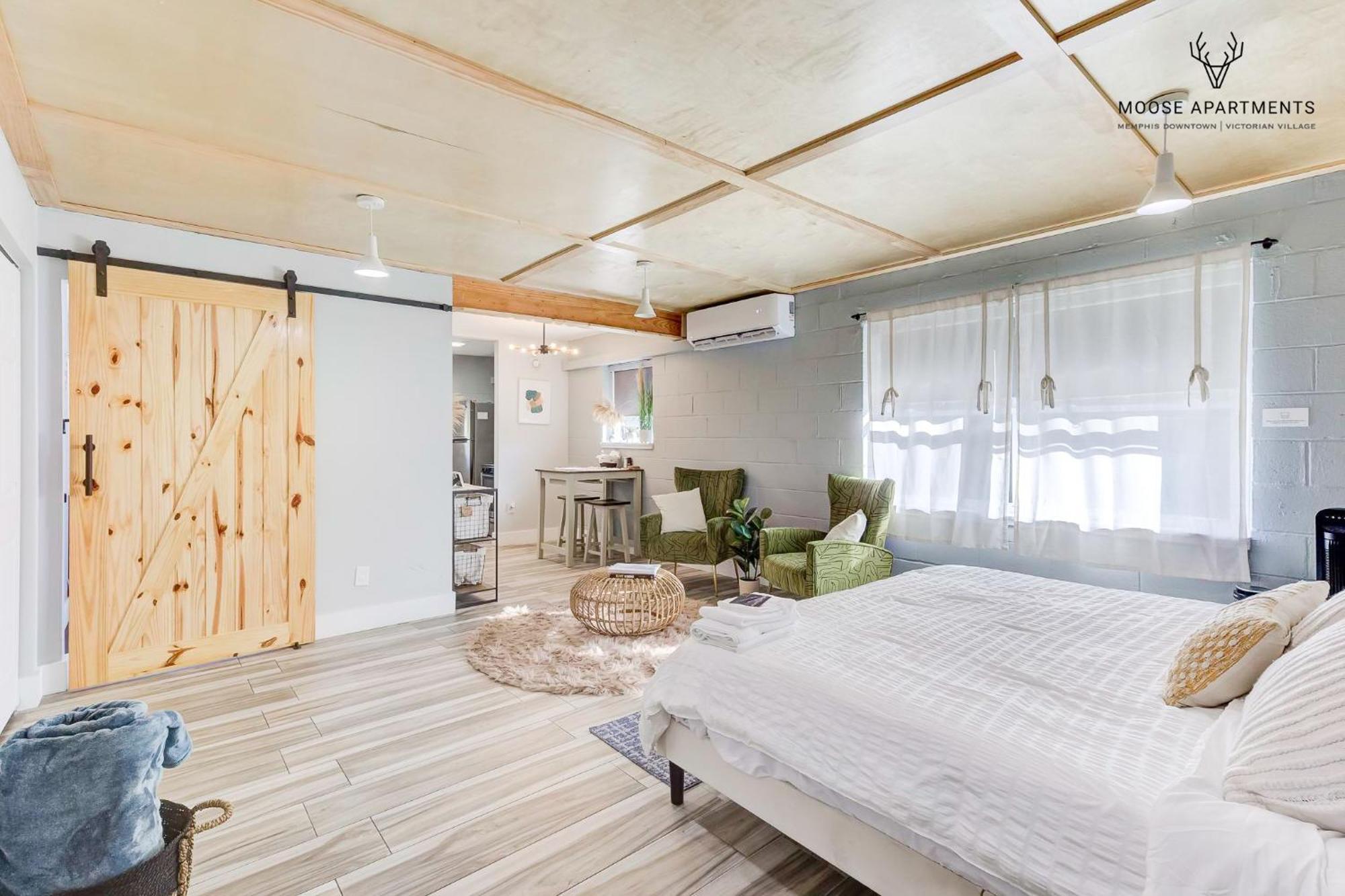 The Moose #6 - Modern Luxe Studio With Free Parking & King Bed เมมฟิส ภายนอก รูปภาพ